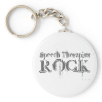 Speech Therapists Rock Keychains