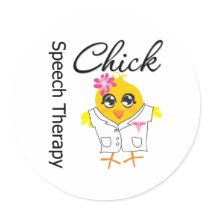 Speech Therapy Chick Sticker