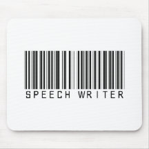 Speech Writer Bar Code Mouse Pad