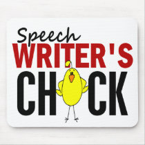 Speech Writer's Chick mousepads