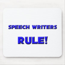 Speech Writers Rule! Mouse Mat