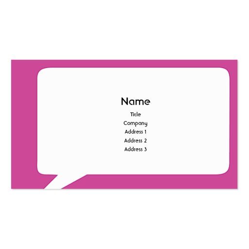 Speechbox - Business Business Cards (front side)