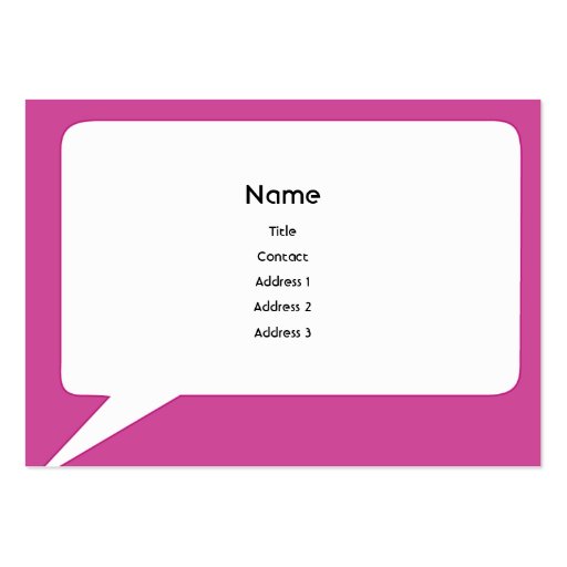 Speechbox - Chubby Business Card Template (front side)