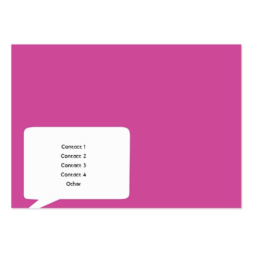 Speechbox - Chubby Business Card Template (back side)