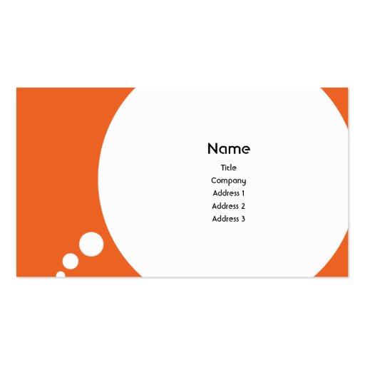 Speechbubble - Business Business Card Template