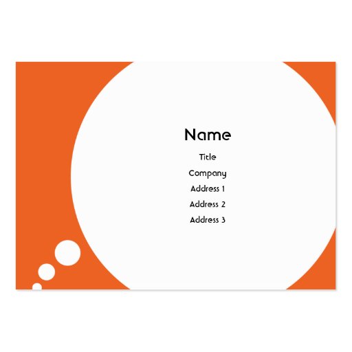 Speechbubble - Chubby Business Card Template