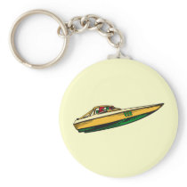 Speed Boat Key Chains