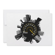 Speed City 1 Custom Invitations