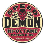 Speed Demon 003A Round Sticker