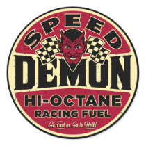 Speed Demon 003A Round Sticker