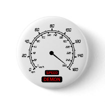Speed Demon Pinback Buttons