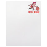Speed Demon Personalized Letterhead