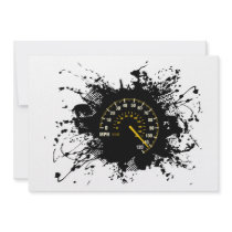 Speed Emblem Urban Style 1 Personalized Invite