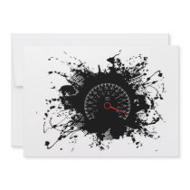 Speed Emblem Urban Style 4 Personalized Invites