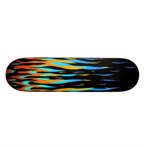 Speed Fire Skateboard Deck Zazzle