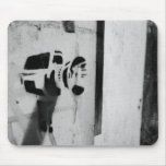 speed gun camera graffiti art mousepad
