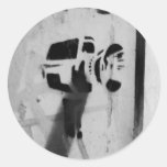 speed gun camera stencil graffiti art sticker