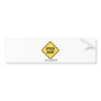 Speed Hump Bumper Sticker