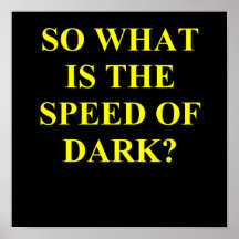 speed of dark. print