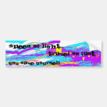 Speed Of Light Bumper Sticker
