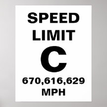 Speed of Light Posters