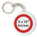 Speed of Light Sign Keychain
