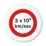 Speed of Light Sign Magnet