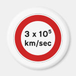 Speed of Light Sign Magnet