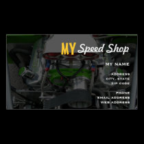Speed Shop business cards