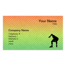 Speed Skater Business Card Templates