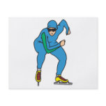 speed skater graphic flyer design