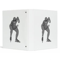 speed skater graphic greys vinyl binders