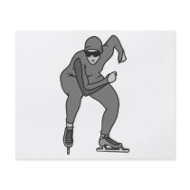 speed skater graphic greys flyer design