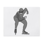 speed skater graphic greys flyer design