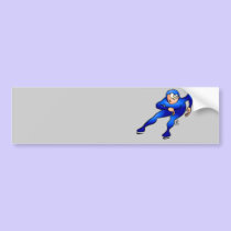 Speed skater - Ice skater bumper stickers