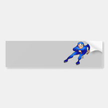 Speed skater - Ice skater Bumper Sticker