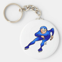 Speed skater - Ice skater Key Chains