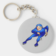 Speed skater - Ice skater Keychains