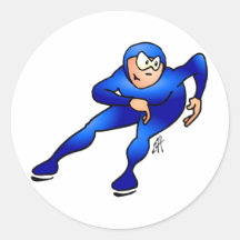 Speed skater - Ice skater Stickers