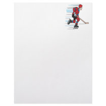 Speed Skater Letterhead Design