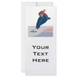 speed skater personalized rack card