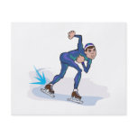 speed skater skating graphic custom flyer