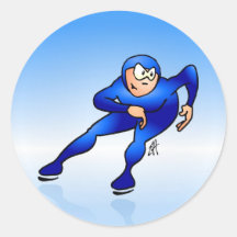 Speed skater stickers