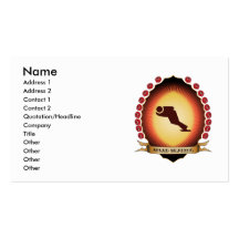 Speed Skating Mandorla Business Card Template