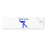 Speed Skating Winter Games bumper stickers