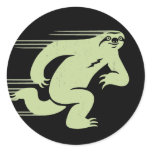 Speed Sloth Round Sticker