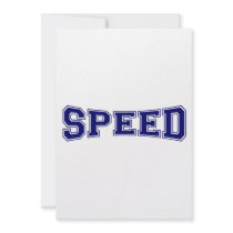 Speed University Style Personalized Invitations