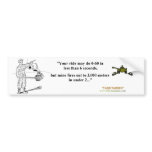 Speed vs Range Bumper Sticker