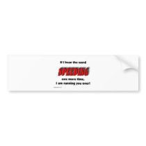speeding bumper sticker