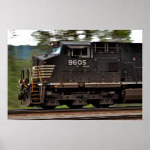 Speeding Locomotive Print